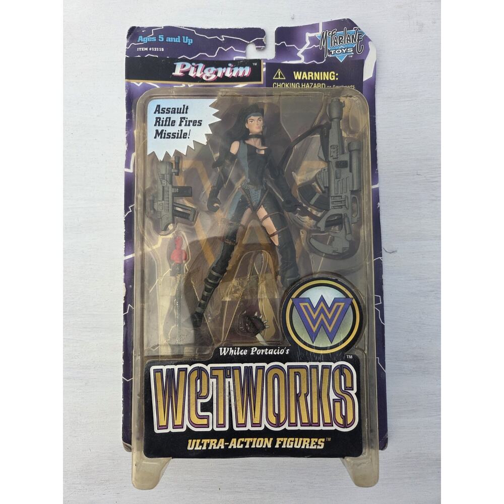 Wetworks Pilgrim action Figure McFarlane Toys 1996 Vtg 90s
